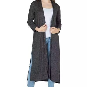 24seven‎ Women's Long Gray Cardigan Size XL